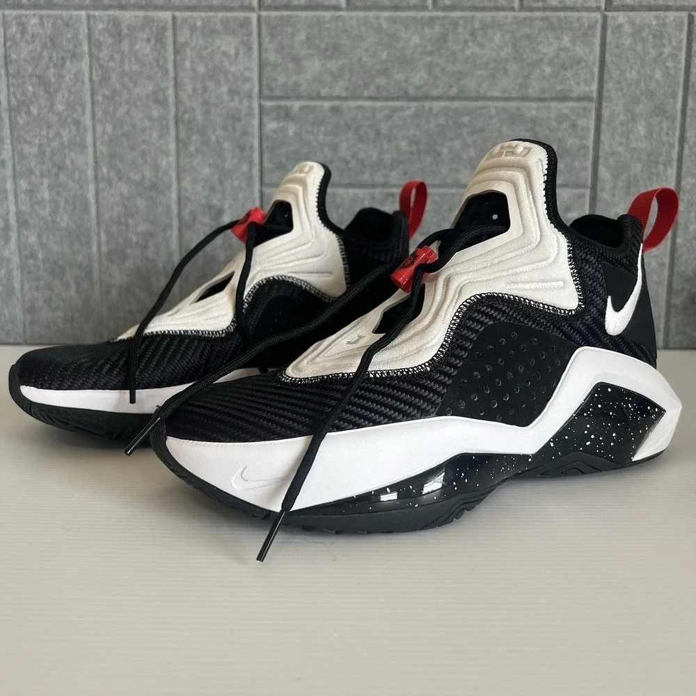 Nike Lebron Soldier 14 Black White Mens Size 7.5 Shoes CK6024-002